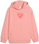 PUMA Flaming Love French Terry Hoodie M&auml;dchen 18 - pink fruit 176