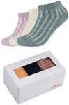 3er Pack s.Oliver Hygge Rib Sneakersocken in Geschenkbox 6352 - stormy sea 39-42