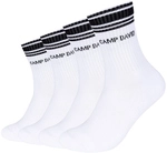 4er Pack CAMP DAVID Cushioned Short Tennissocken Herren 1000 - white 39-42