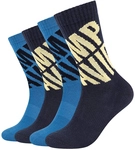 4er Pack Camp David Cushioned Short Tennissocken Herren 5455 - paris blue 39-42