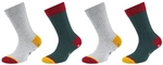 4er Pack s.Oliver Hygge Organic Rib Crew Socken Kinder 7956 - sea moss 27-30