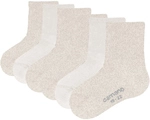 9er Pack camano Soft Bio-Baumwolle Baby-Socken 8200 - nature melange 15-18