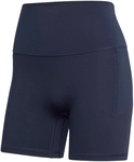 adidas 3-Streifen Studio All Me Booty kurze Leggings Damen KV4681 - legend ink...