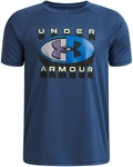 UNDER ARMOUR Tech Graphic T-Shirt Jungen 498 - wham blue/lumos lime L (149-160...