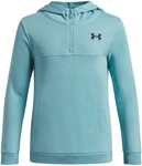 UNDER ARMOUR Rival Lightweight 1/4-Zip Hoodie Jungen 425 - blue haze/black L (149-160