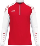 JAKO Sonic 1/4-Zip Sweatshirt 105 - rot/wei&szlig; M