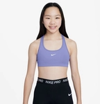 NIKE Swoosh Dri-FIT Sport-BH M&auml;dchen 569 - light thistle/white XL (156-166 cm)