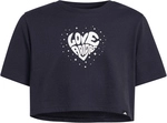 adidas Everyday Glam Cropped Graphic T-Shirt M&auml;dchen KG9226 - black 170