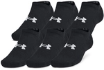 3er Pack UNDER ARMOUR Training F&uuml;&szlig;linge 001 - black/black/white M (36.5-42)