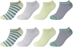 8er Pack s.Oliver Essentials Originals Patterned Sneakersocken 7814 - sea spray 43-46