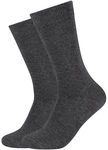 2er Pack s.Oliver Originals Organic Crew Socken 9800 - anthracite melange 39-42