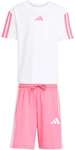adidas Essentials 3-Streifen T-Shirt + Shorts Set Kinder KC6147 - white/pink...