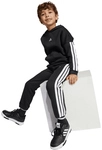 adidas 3-Streifen Essentials Fleece Trainingsanzug Jungen KB7808 - medium grey