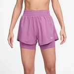 NIKE One Dri-FIT High-Waist 3" 2in1 Shorts Damen 503 - lt magenta/white XS