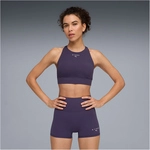 PUMA x HYROX Shapeluxe Mid Support High Neck Sport-BH Damen 64 - deep plum S