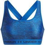 UNDER ARMOUR Mid Crossback Print Sport-BH Damen 402 - blue atlantis/washed navy...