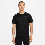 NIKE Miler Dri-FIT UV-Repel Laufshirt Herren 010 - black/reflective silv L