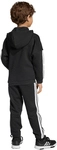 adidas 3-Streifen Essentials Fleece Trainingsanzug Jungen KB5582 - black 122