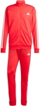 adidas Basic 3-Streifen Tricot Trainingsanzug Herren JX8731 - pure ruby/white M