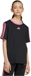 adidas Essentials T-Shirt M&auml;dchen JW8633 - black/pink fusion 140
