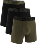 3er Pack UNDER ARMOUR Performance Cotton Solid 6" Boxershorts Herren 968 - black