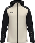 JAKO Sonic Kapuzen-Trainingsjacke Kinder 035 - off white/schwarz 128