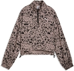 PUMA Essentials Graphic Animal Relaxed Allover Print Woven 1/2-Zip Schlupfjacke Damen