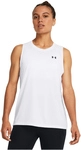 UNDER ARMOUR Tech Solid Tanktop Damen 100 - white/black L