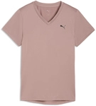 PUMA Tad Essential V-Neck Trainingsshirt Damen 95 - sandstone S