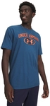 UNDER ARMOUR Wordmark Lockertag T-Shirt Herren 498 - wham blue/venom red L