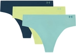 3er Pack UNDER ARMOUR Pure Stretch No-Show Solid String Damen 438 - blue haze S