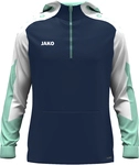 JAKO Dynamic 1/4-Zip Hoodie 915 - marine/wei&szlig;/minze S