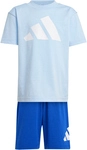 adidas Essentials T-Shirt + Shorts Set Kinder JC9724 - glow blue/white 116