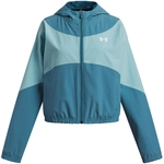 UNDER ARMOUR Rival Woven wasserabweisende Trainingsjacke M&auml;dchen 466 - boundless