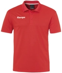 Kempa POLY Poloshirt Kinder rot 128