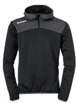 Kempa Emotion 2.0 1/4-Zip Hoodie schwarz/anthrazit 4XL