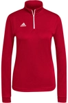 adidas Entrada 22 1/4-Zip Sweatshirt Damen H57551 - team power red 2 M