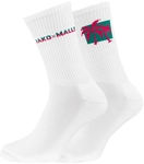 2er Pack JAKO Malle Crew Socken 657 - fuchsia/t&uuml;rkis 39-42