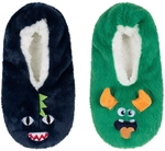 2er Pack camano Cosy Funny Homeslipper Hausschuhe Kinder 7527 - fern green 25-28