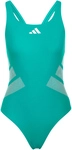adidas Logo C-Back Badeanzug Damen KH2394 - equipment green/white 38