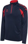hummel hmlCORE 2.0 1/2-Zip Sweatshirt 7276 - marine/true red XXL
