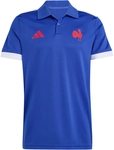 adidas FFR Frankreich Rugby Supporters Poloshirt Herren KF1729 - semi lucid...