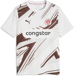 PUMA FC St. Pauli Ausw&auml;rtstrikot 2026/27 Kinder 02 - PUMA white/espresso brown...