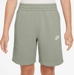 NIKE Sportswear Club Fleece French Terry Shorts Kinder 304 - spruce fog/white S