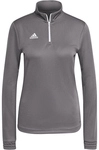 adidas Entrada 22 1/4-Zip Sweatshirt Damen H57542 - team grey four XS