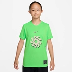 NIKE Erling Haaland Academy Dri-FIT Fu&szlig;ball Trainingsshirt Kinder 398 - green