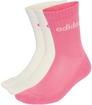 3er Pack adidas Linear Crew Cushioned Socken KX1277 - off white/pink fusion/off white