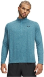 UNDER ARMOUR Tech Textured 1/2-Zip Trainingsshirt Herren 466 - boundless blue/black