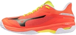 Mizuno Wave Exceed Court Padelschuhe 54 - lava orange/black oyster/yello 40.5