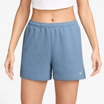 NIKE Studio Fleece Mid-Waist 4" Shorts Damen 486 - work blue/sail M